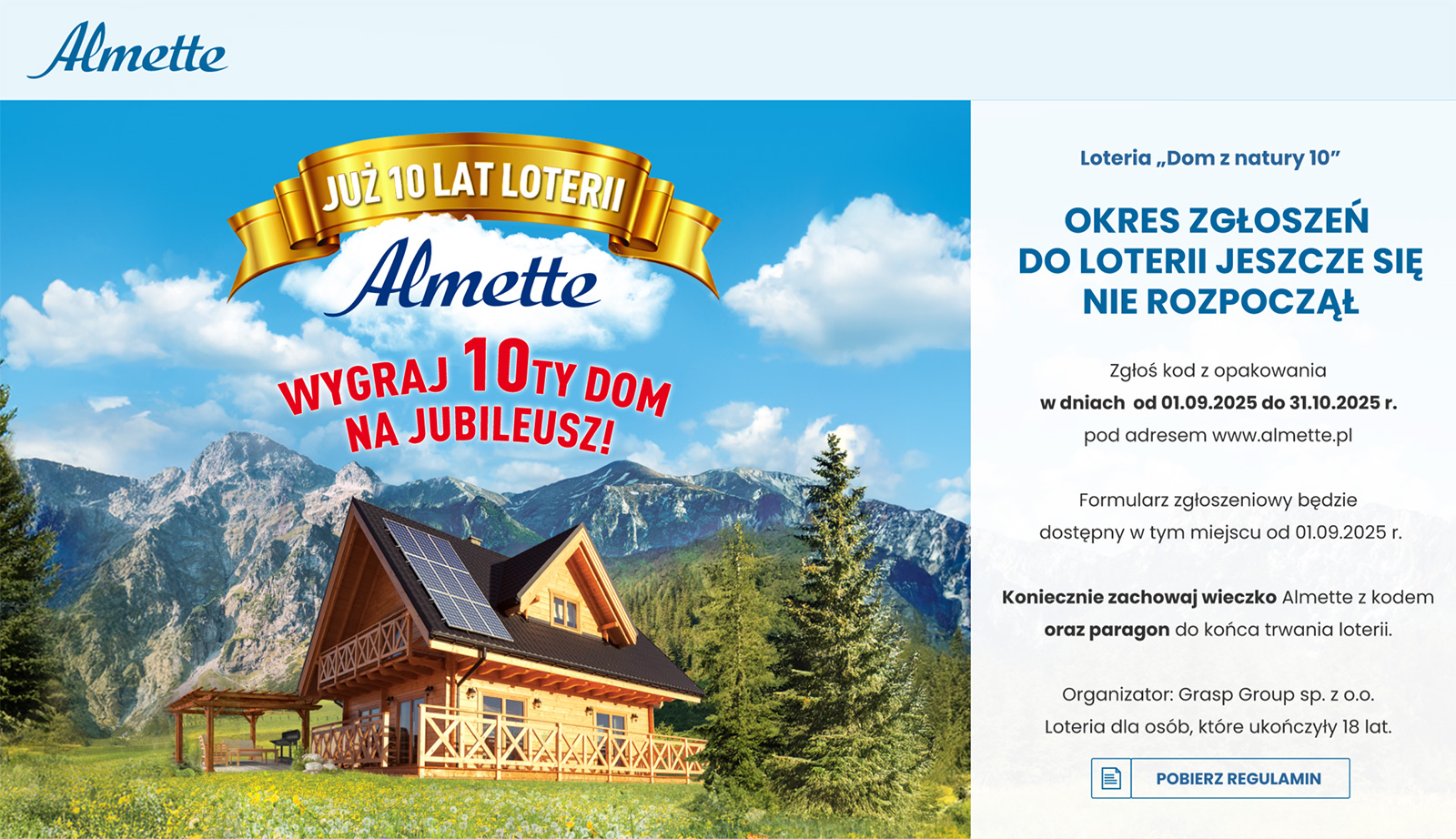 przed rozpoczęciem loterii