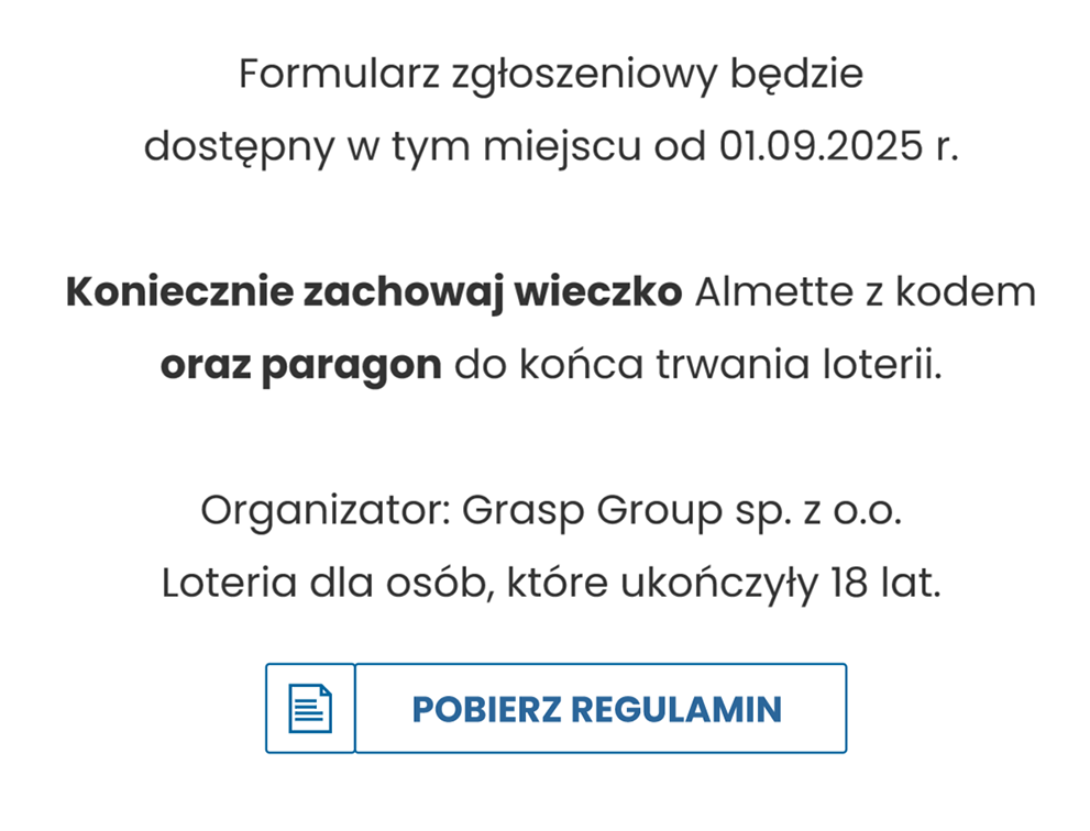 przed rozpoczęciem loterii