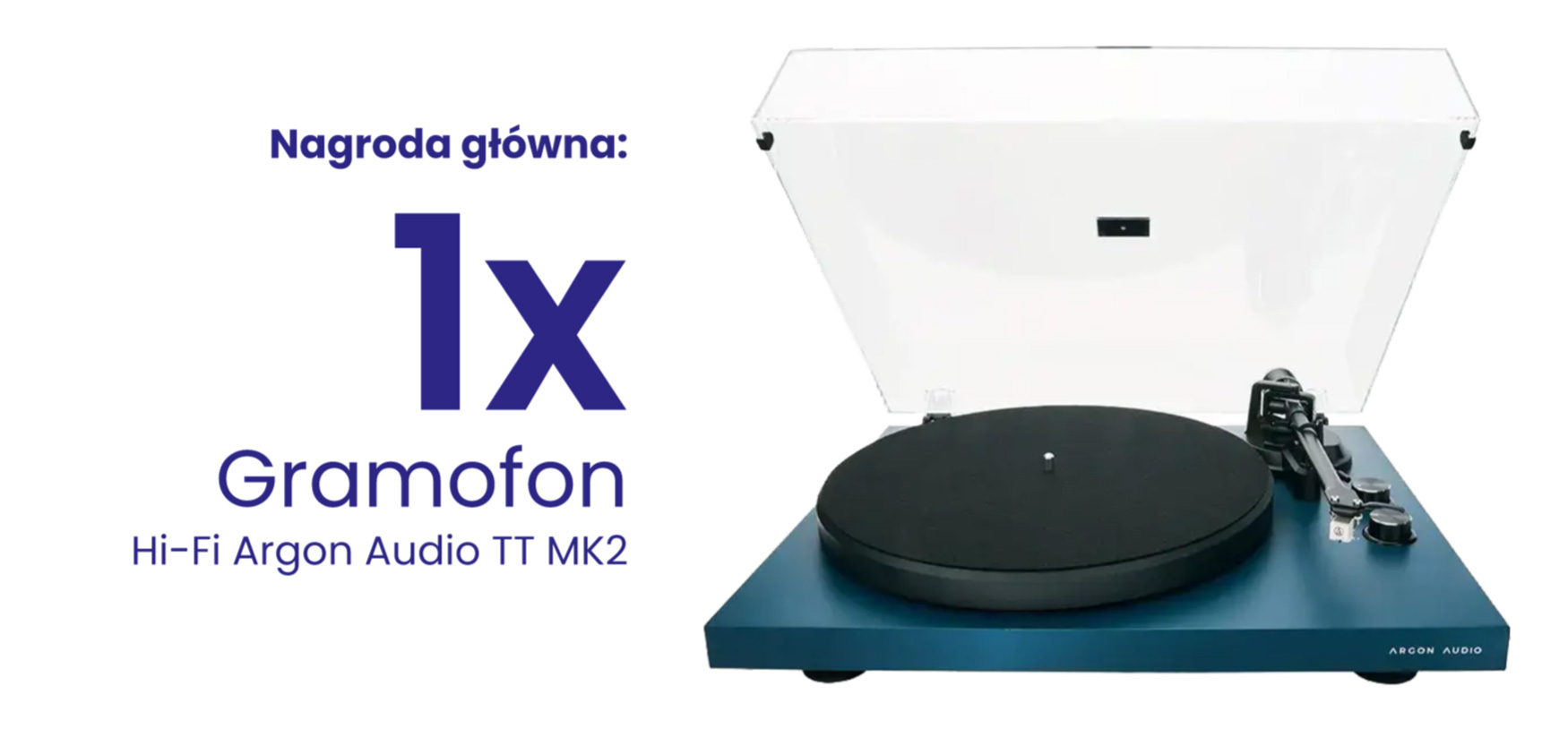 1 x Gramofon Hi-Fi Argon Audio TT MK2 i płyta winylowa „The Best Of BAJM” z autografem Beaty Kozidrak